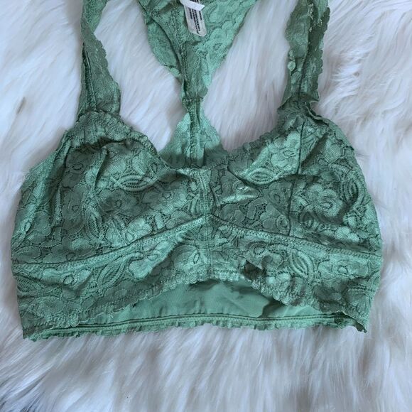 Intimately Free People Moss Green Bralette Sz XS - Picture 3 of 7